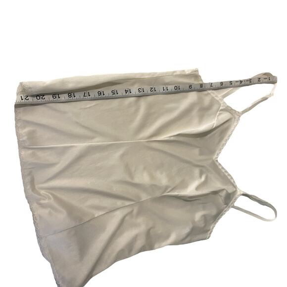 Vintage Vanity Fair Satin Slip Cami Lingerie With Lace Trim in Ivory - Picture 6 of 10